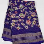 Georgette Zari Checks Sarees