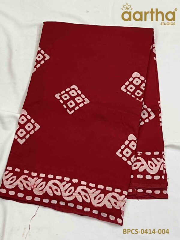 Batik Print Cotton Sarees