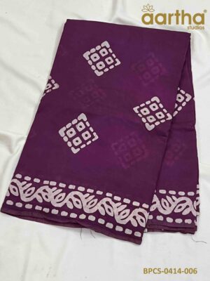 Batik Print Cotton Sarees