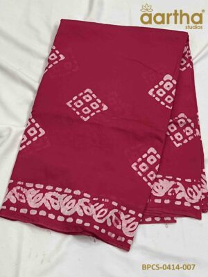 Batik Print Cotton Sarees
