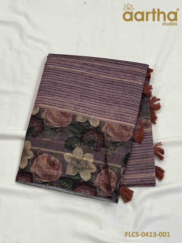 Fancy Linen Cotton Sarees