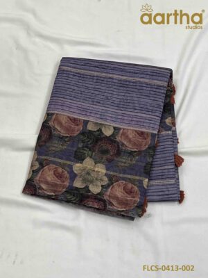 Fancy Linen Cotton Sarees