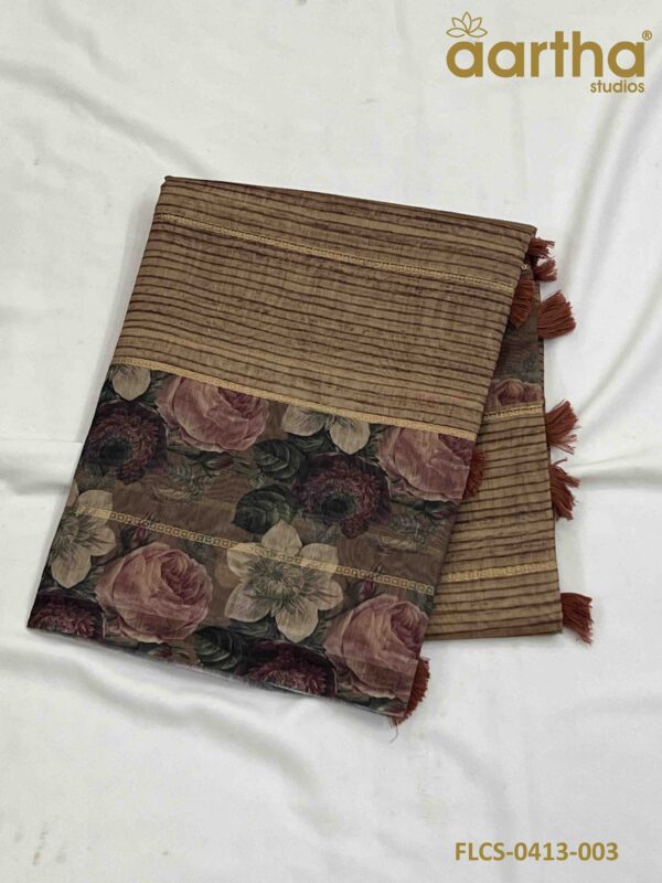 Fancy Linen Cotton Sarees