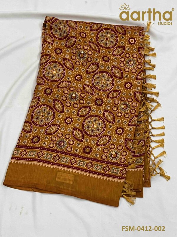 Fancy Sarees with Mirror