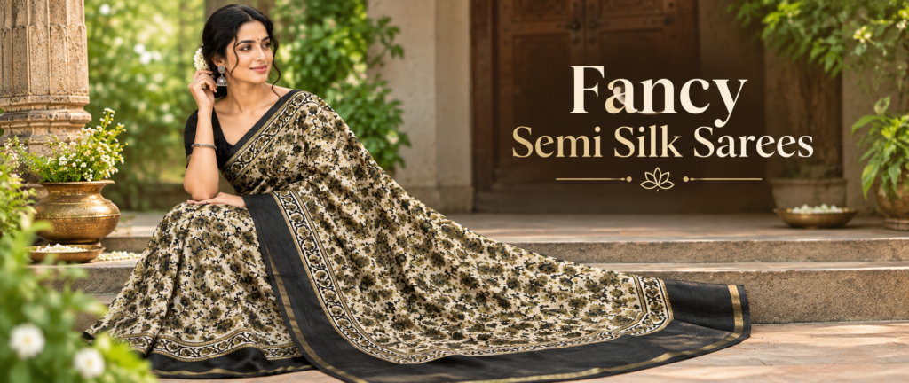Fancy Semi Silk Sarees