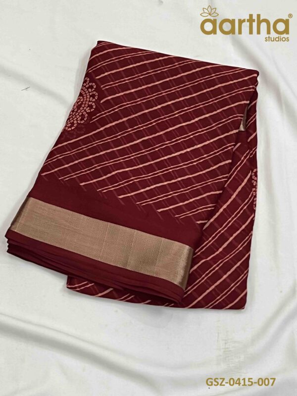 Georgette Sarees with Zari
