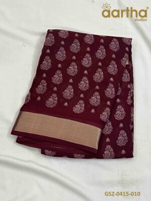 Georgette Sarees with Zari