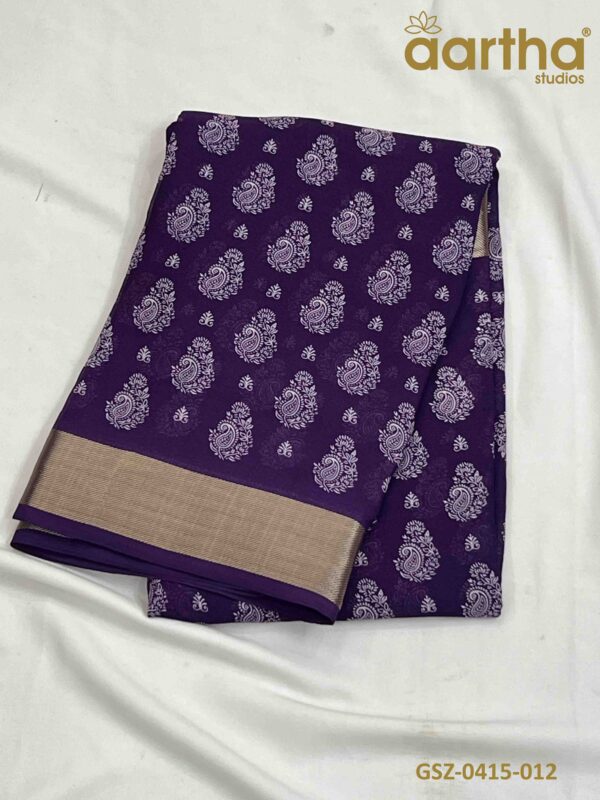 Georgette Sarees with Zari
