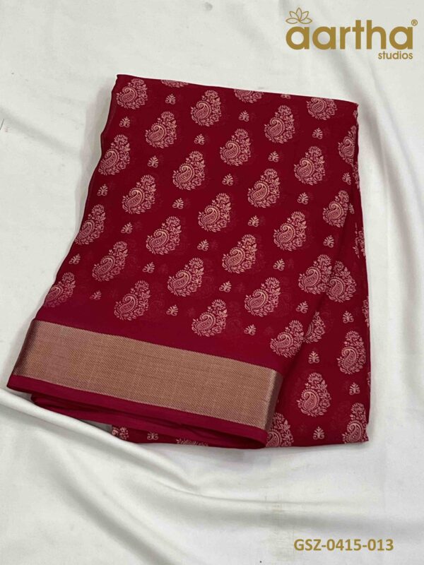 Georgette Sarees with Zari