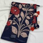 Linen Cotton Sarees with Mirror