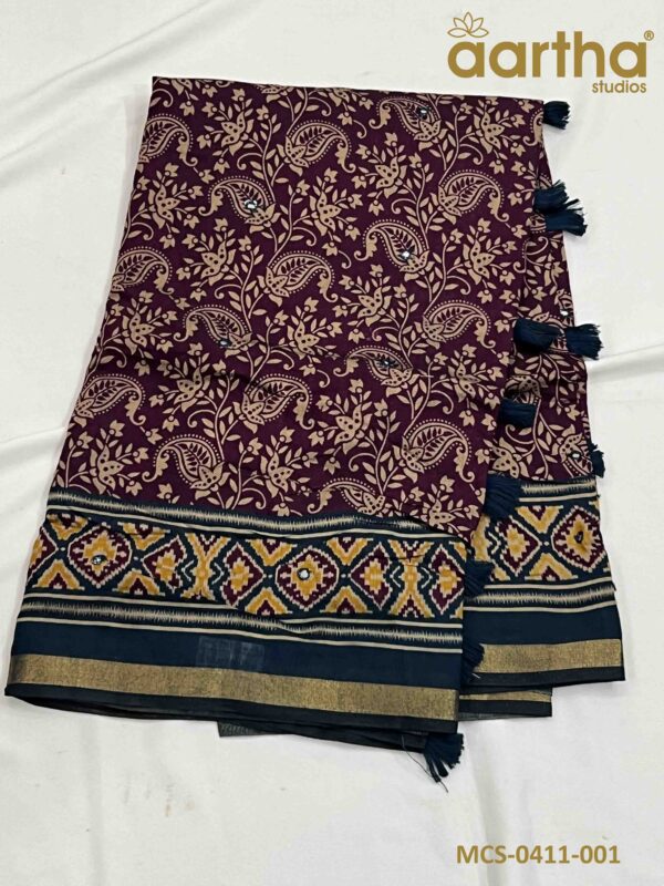 Mul Cotton Sarees with Mirror