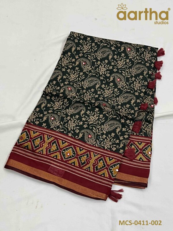 Mul Cotton Sarees with Mirror